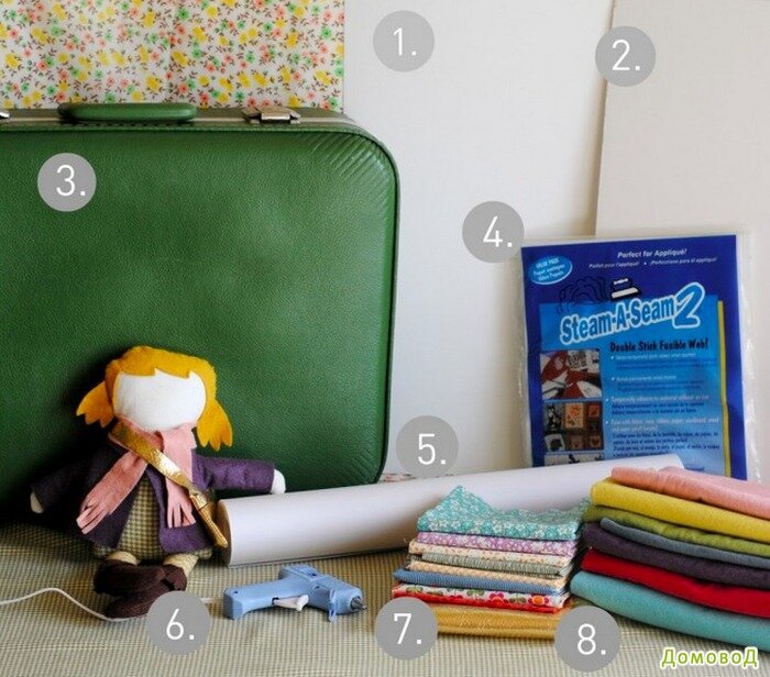 Кукольный домик из чемодана.. Вариант 1. Очень необычный вариант домика для кукол, который можно легко везде брать с собой!