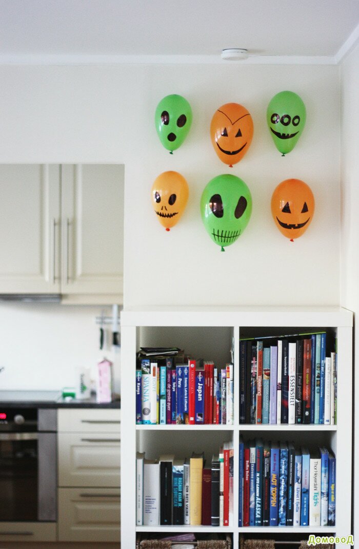 Хеллоуин: украшаем дом!. Простая идея украшения дома на Хеллоуин