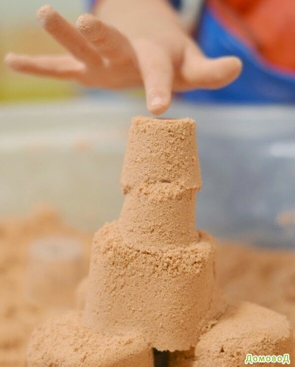 Кинетический песок - делаем сами. Простой рецепт кинетического песка, который можно сделать в домашних условиях